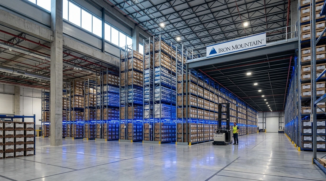 Iron Mountain records storage facility